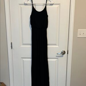 Lush Black Sleeveless Maxi Dress